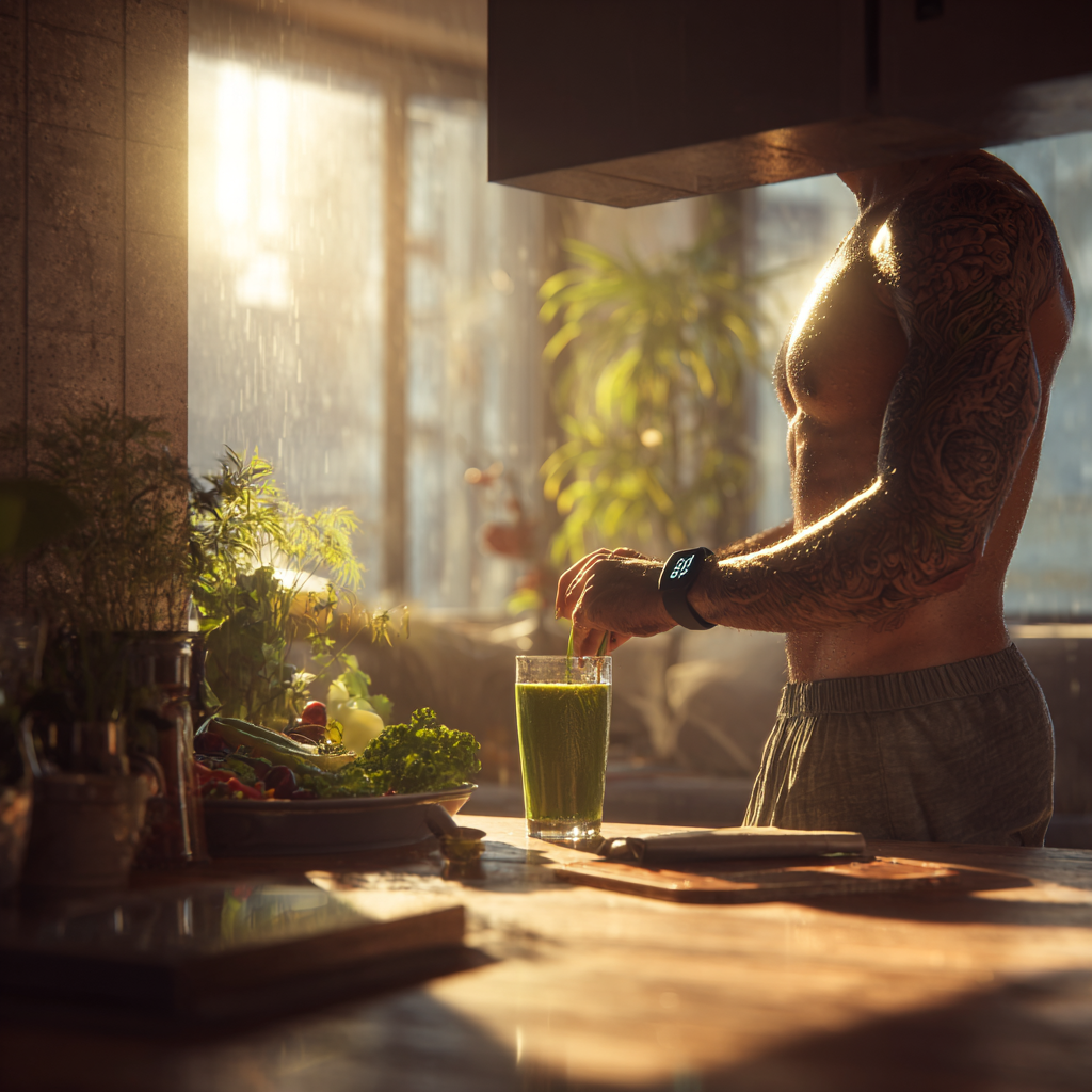 Professional logo design for the website ‘longevity-strategie.com’ with the tagline ‘All about Longevity, Biohacking, Fitness & Health’. Clean, modern, minimalist design. Icon integrating DNA helix and upward arrow symbolizing vitality and progress. Color palette: deep blue, silver, and white. Futuristic sans-serif typography, balanced composition, high contrast, vector style